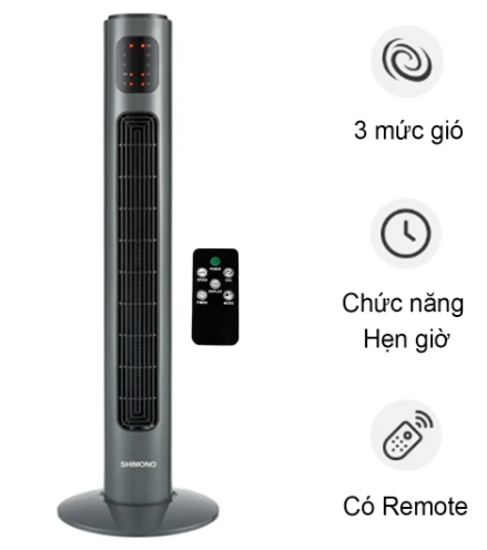 QUẠT THÁP LÀM MÁT SHIMONO TF38SP - HÀNG CHÍNH HÃNG