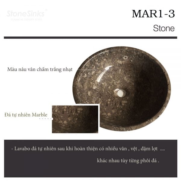 LAVABO ĐÁ TỰ NHIÊN MAR1-3 - Ảnh 2