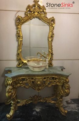 LAVABO ĐÁ TỰ NHIÊN ONYX1-1 - Ảnh 3