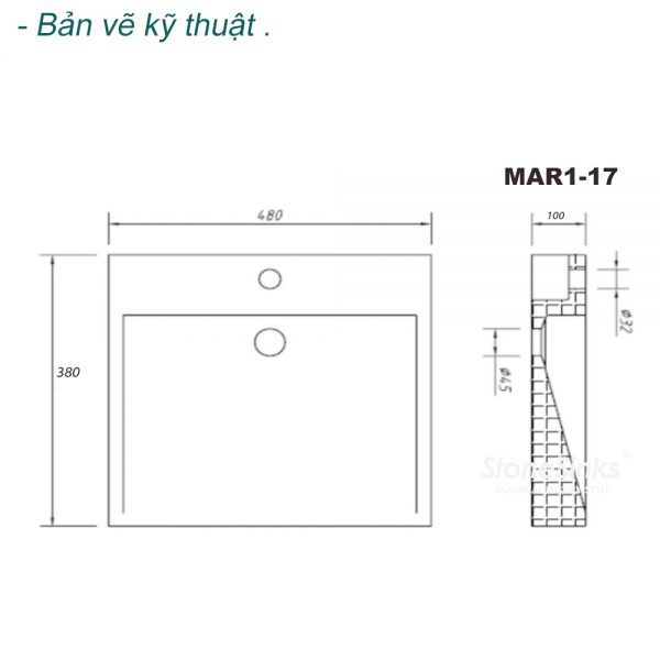 LAVABO ĐÁ TỰ NHIÊN MAR1-18 - Ảnh 4