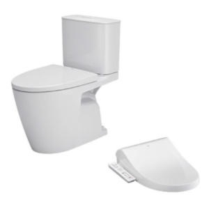 Bồn cầu hai khối, kết hợp nắp rửa điện tử INAX - AC-602+CW-H17VN