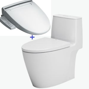 Bồn cầu 1 khối, kết hợp nắp rửa điện tử INAX - AC-902/CW-KB22AVN