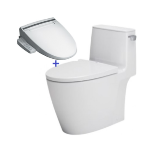 Bồn cầu 1 khối, kèm nắp rửa điện tử INAX AC-912+CW-KB22AVN