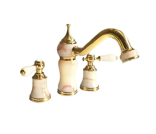 Vòi Lavabo rửa bằng đồng đệm đá BCF3/G