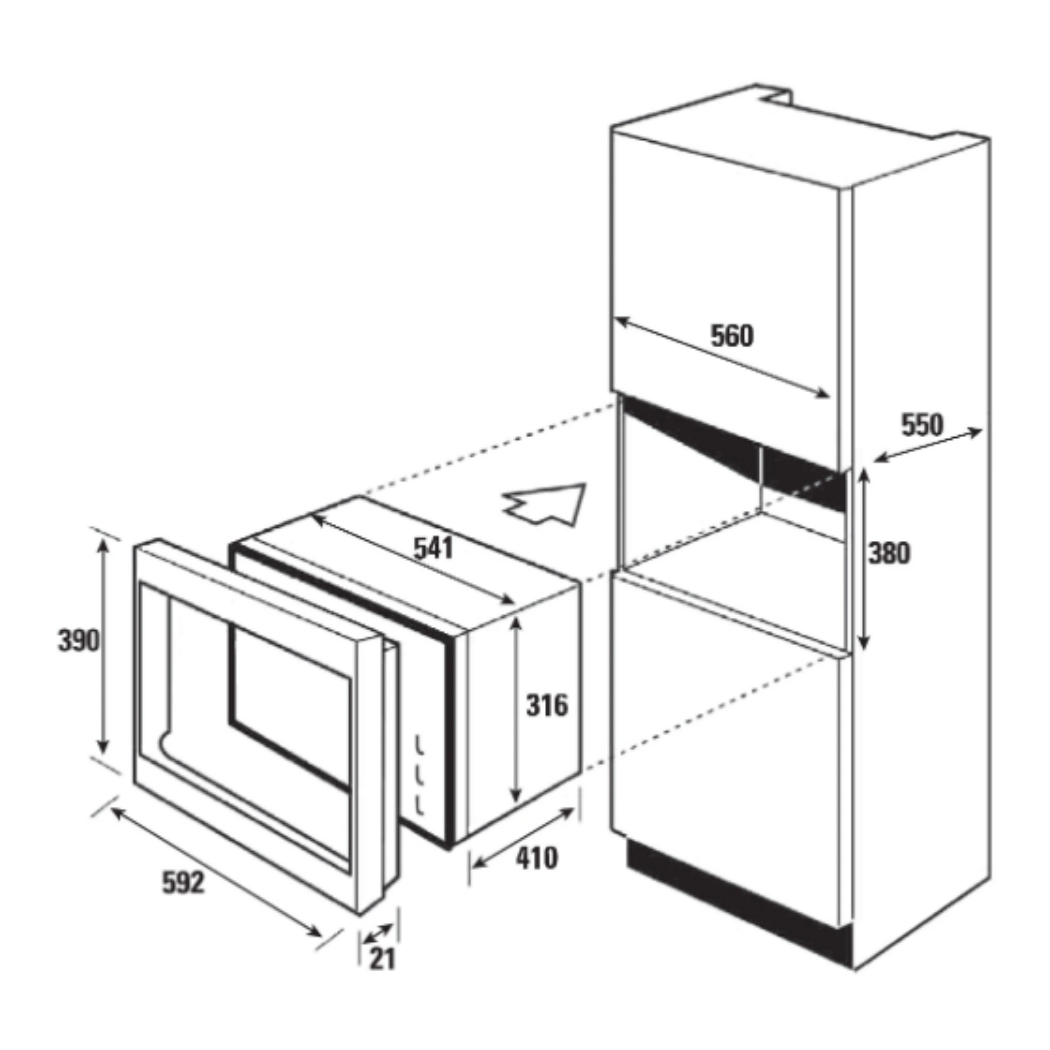 LÒ VI SÓNG BRANDT BMS6115B - Ảnh 2