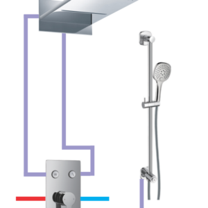 BỘ SEN MƯA THÁC KÈM THANH TRƯỢT VÀ TAY SEN DIVINI