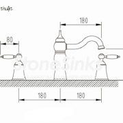 Vòi Lavabo rửa bằng đồng đệm đá BCF3/B - Ảnh 5