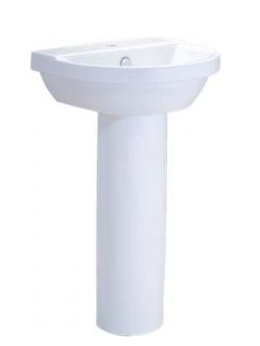 CHẬU RỬA MẶT COTTO - MÀU TRẮNG - C01547/C411