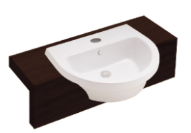 CHẬU RỬA MẶT COTTO - MÀU TRẮNG - C02137