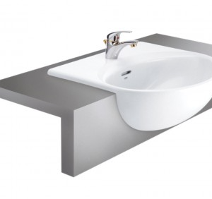 CHẬU RỬA MẶT COTTO - MÀU TRẮNG - C021