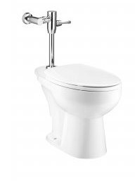 Bồn cầu dùng van xả, màu trắng - C13021