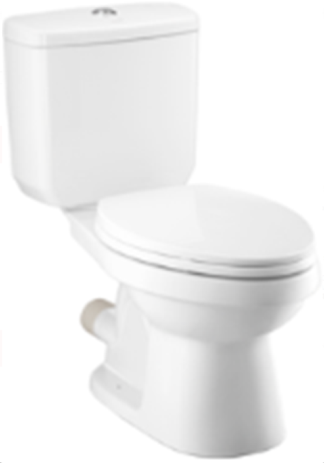 Bồn cầu hai khối, màu trắng - C1374