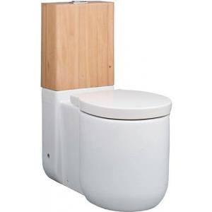 [Hàng trưng bày] Bồn cầu 2 khối, két nước gỗ - COTTO C17277