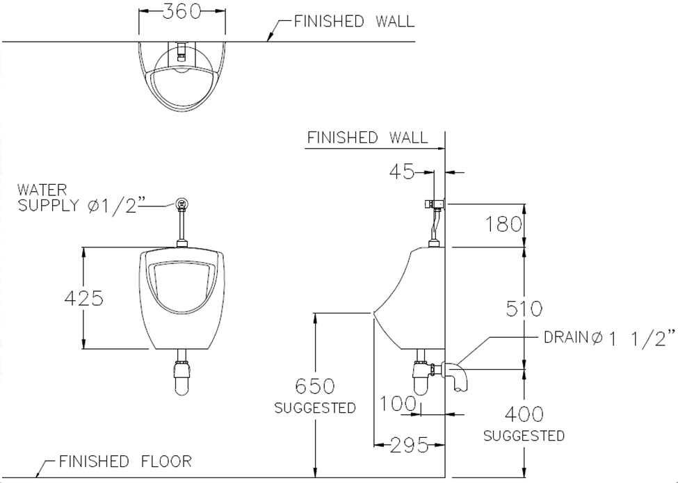 BỒN TIỂU NAM COTTO - C3080 - Ảnh 2