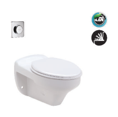 Bồn cầu dùng van xả COTTO - màu trắng - C45017