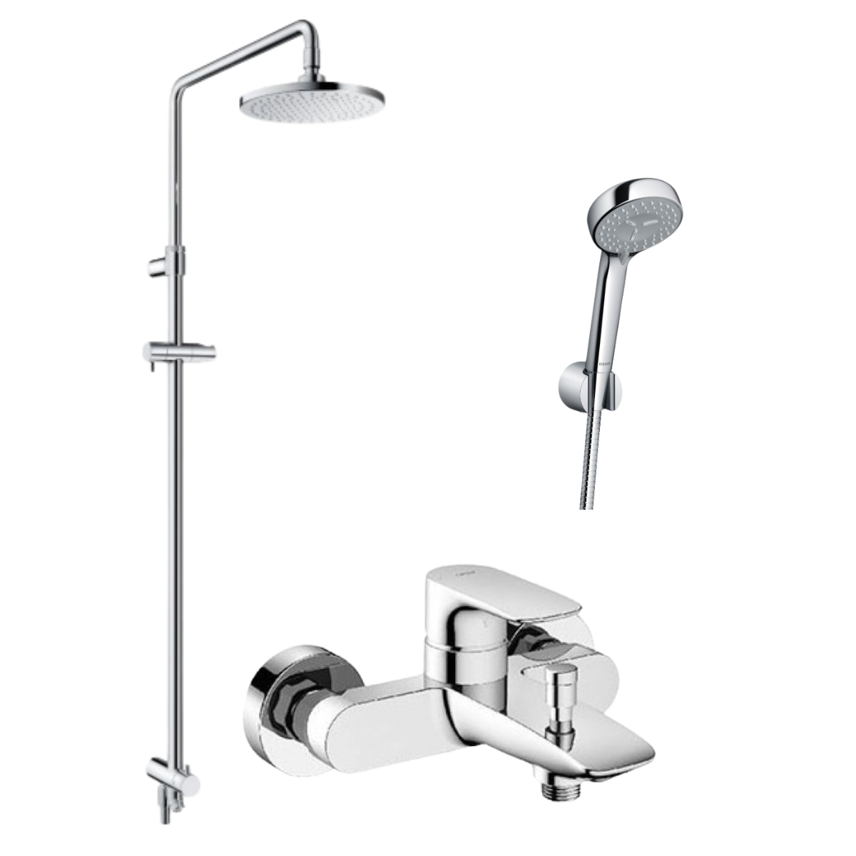 BỘ SEN TẮM CÂY TOTO KẾT HỢP TBW07005A + TBW07012A + TBG04302VA