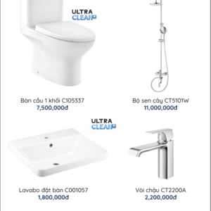 COMBO 11 COTTO: C105337 + C001057 + CT5101W + CT2200A