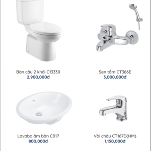 COMBO 1 COTTO: C13330 + C017 + CT167D(HM) + CT366E