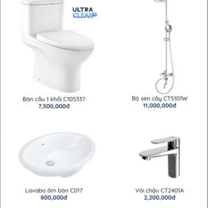 COMBO 7 COTTO: C105337 + C017 + CT5101W + CT2401A