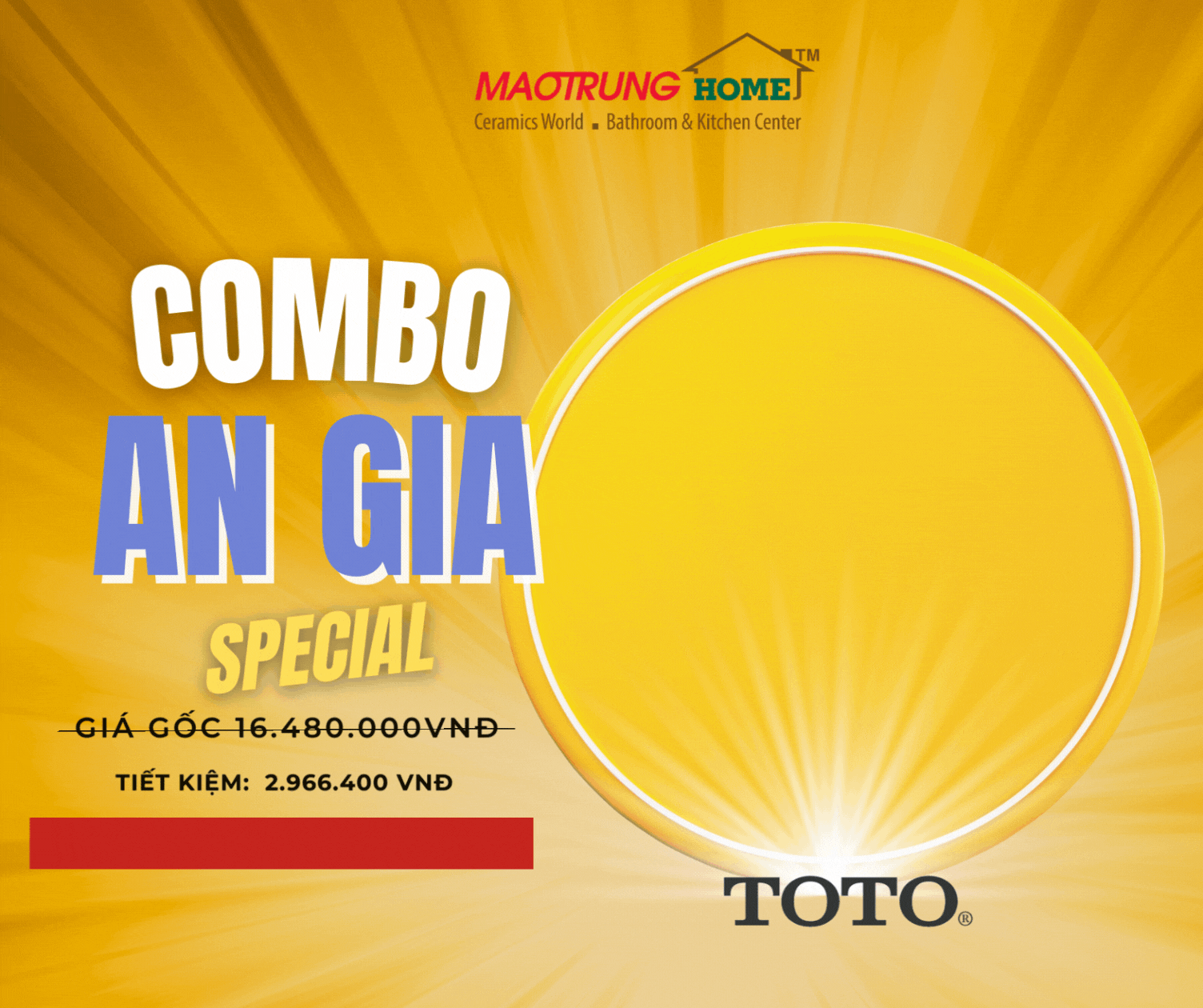 THIẾT BỊ VỆ SINH TOTO - COMBO AN GIA