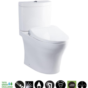 Bồn cầu hai khối, kèm nắp rửa cơ ECOWASHER - CS769DRE2