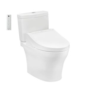 Bồn cầu hai khối TOTO, kèm nắp rửa điện tử WASHLET dòng C5 - CS769DRW14