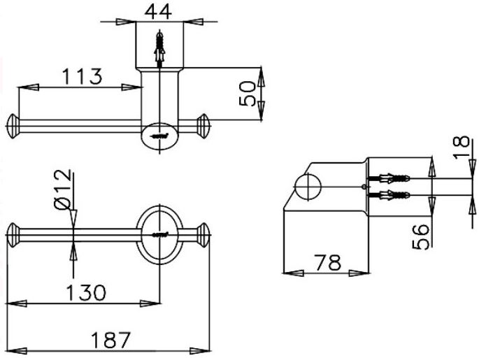 MÓC GIẤY VỆ SINH COTTO - CT0015(HM) - Ảnh 2