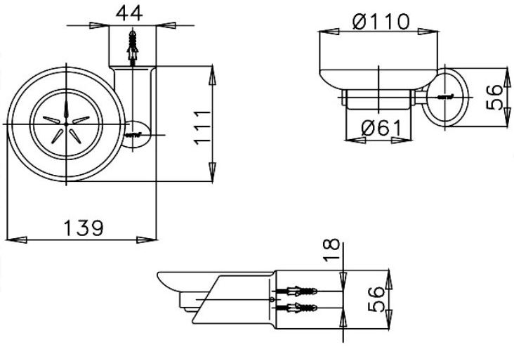 KỆ XÀ PHÒNG COTTO - CT0016(HM) - Ảnh 2