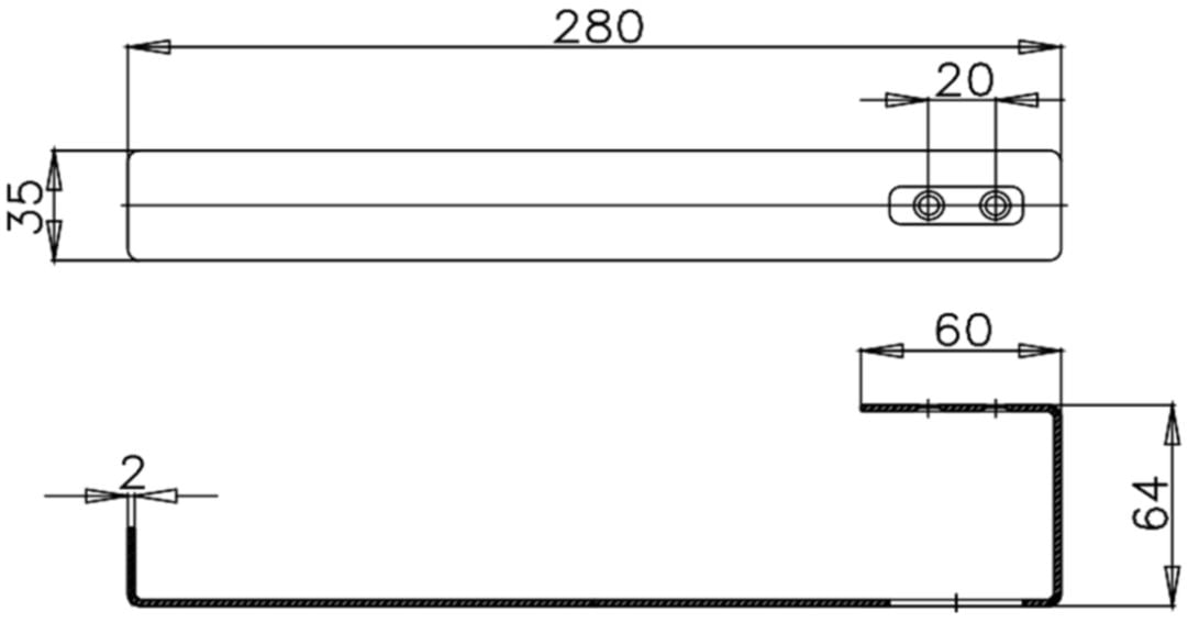 Thanh treo khăn 28CM COTTO - CT033(HM) - Ảnh 2