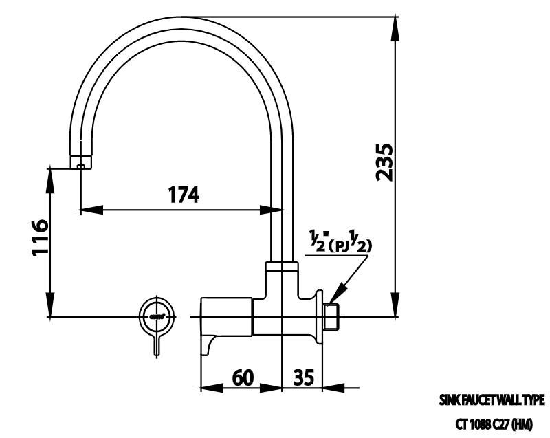 Vòi Lavabo COTTO - CT1088C27(HM) - Ảnh 2