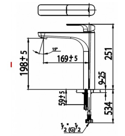 Vòi Lavabo COTTO gật gù lạnh thân cao - CT1133AY - Ảnh 2