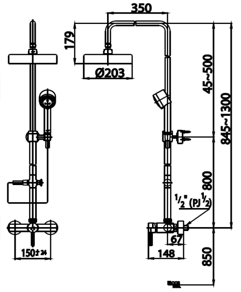 SEN TẮM CÂY COTTO NÓNG LẠNH DÒNG ANTHONY - CT2047WS - Ảnh 2