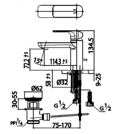 Vòi Lavabo COTTO - CT2123A#WH - Ảnh 4