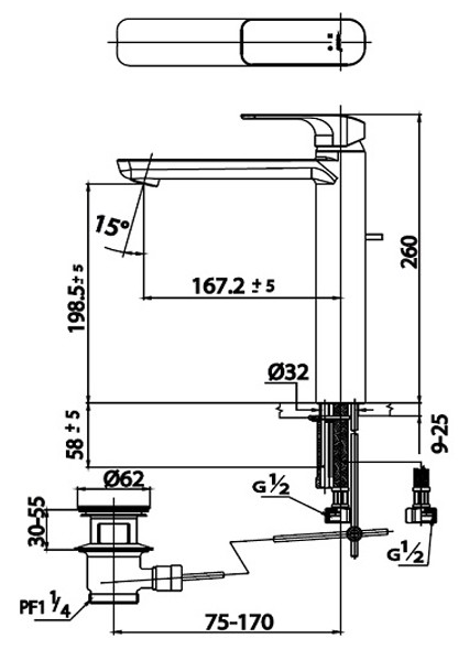 Vòi Lavabo COTTO - CT2124AY#WH - Ảnh 2