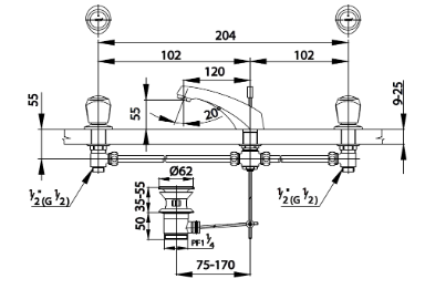 Vòi Lavabo COTTO - CT271C11 - Ảnh 2
