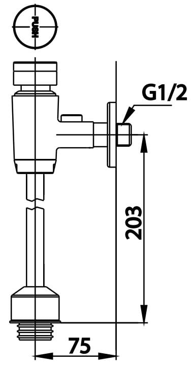 Van nhấn Tiểu nam COTTO - CT464SL(HM) - Ảnh 2