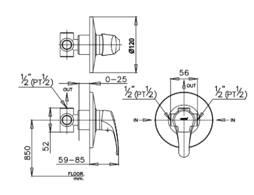 CỦ SEN TẮM COTTO - CT599A - Ảnh 2
