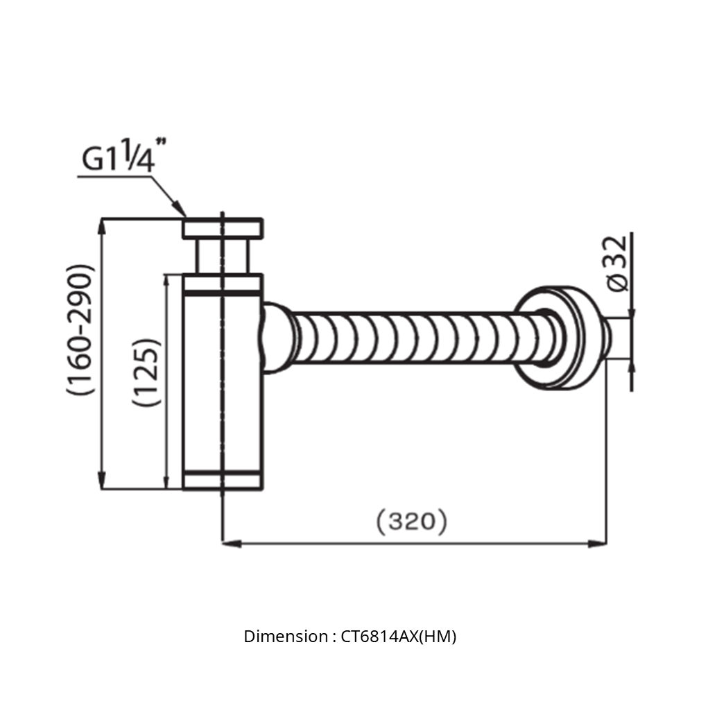 ỐNG THẢI COTTO CHỮ P - CT6814AX#BL(HM) - Ảnh 3