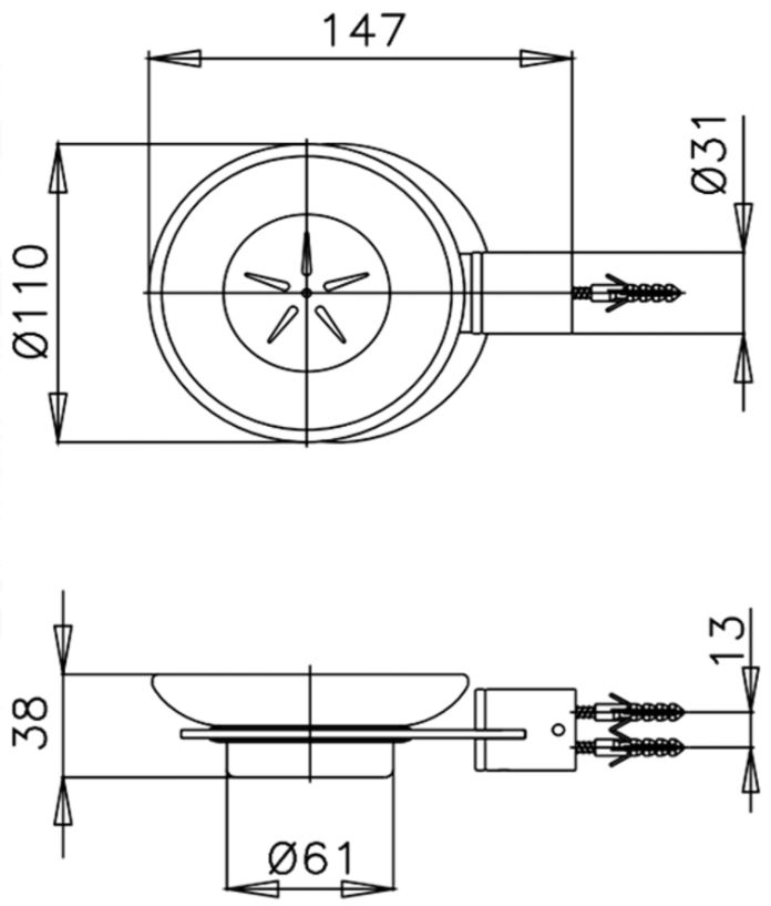 KỆ XÀ PHÒNG COTTO - CT746(HM) - Ảnh 2