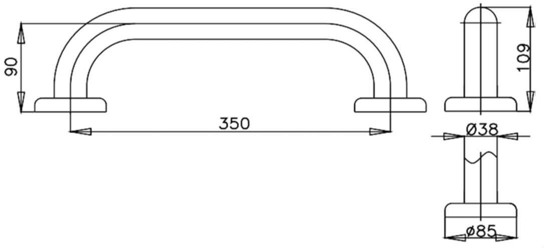 TAY VỊN - COTTO - CT790(35CM)(HM) - Ảnh 2