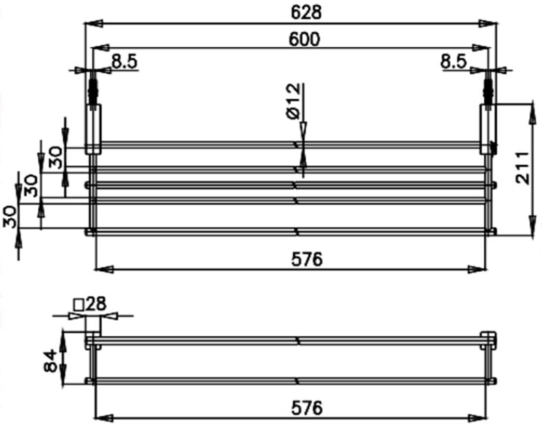 KỆ TREO KHĂN COTTO - CT888(HM) - Ảnh 2
