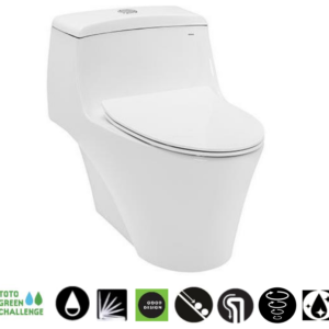 Bồn cầu 1 khối TOTO kết hợp nắp đóng êm - CW823RAT8