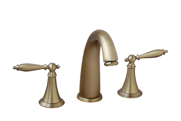 Vòi Lavabo âm bàn nóng lạnh bằng đồng KANLY - GCB02