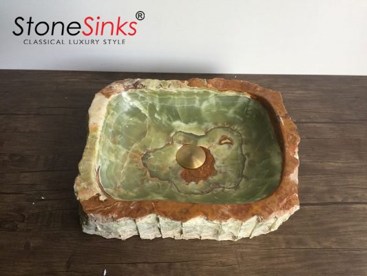 LAVABO ĐÁ TỰ NHIÊN ONYX N2 - Ảnh 3