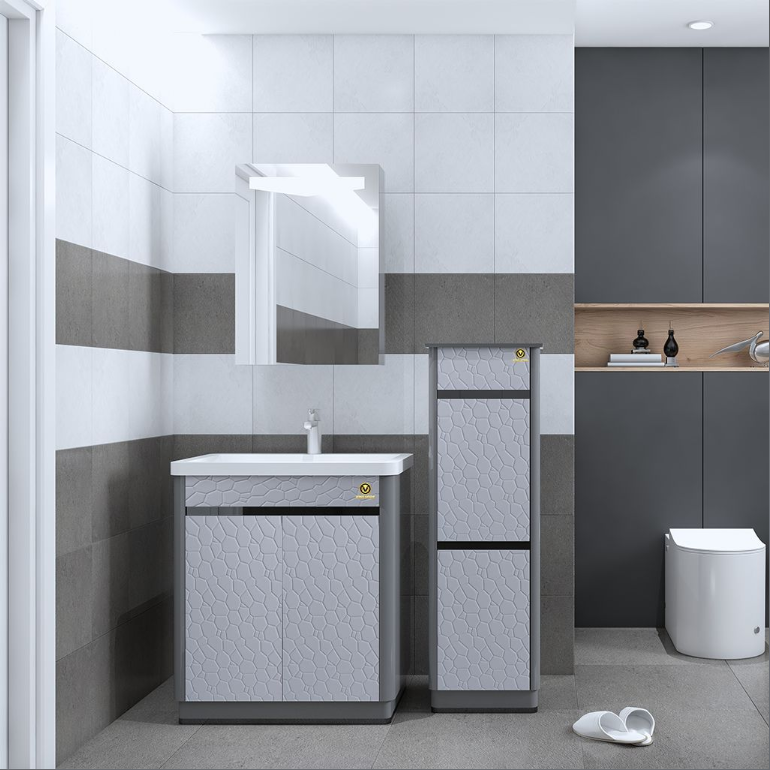 TỦ LAVABO KINGHOPE - KH-F2034-BR70