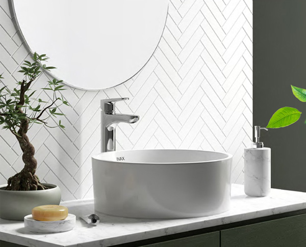 CHẬU RỬA INAX ĐẶT BÀN - L-295V - Ảnh 2