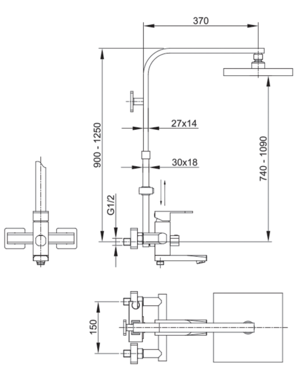 SEN TẮM ĐỨNG NÓNG LẠNH LUXTA L7216 - Ảnh 4
