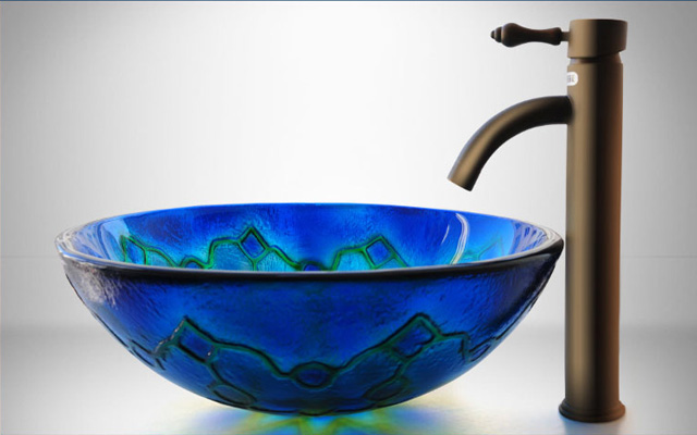 LAVABO THUỶ TINH ĐẶT TRÊN BÀN KANLY - LK127 - Ảnh 2