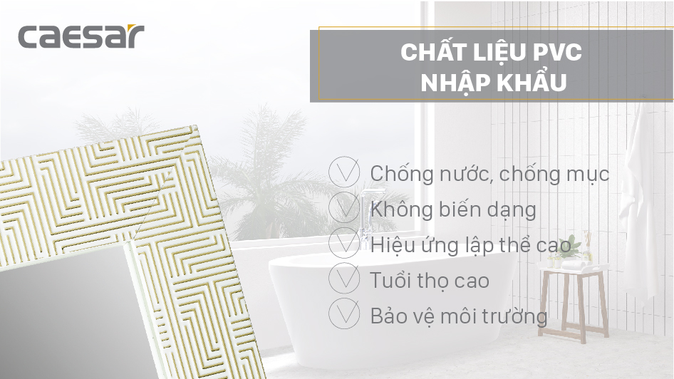 GƯƠNG PHÒNG TẮM KHÔNG CHỨA ĐỒNG CAESAR - M831 - Ảnh 2