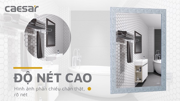 GƯƠNG PHÒNG TẮM KHÔNG CHỨA ĐỒNG CAESAR - M936 - Ảnh 4